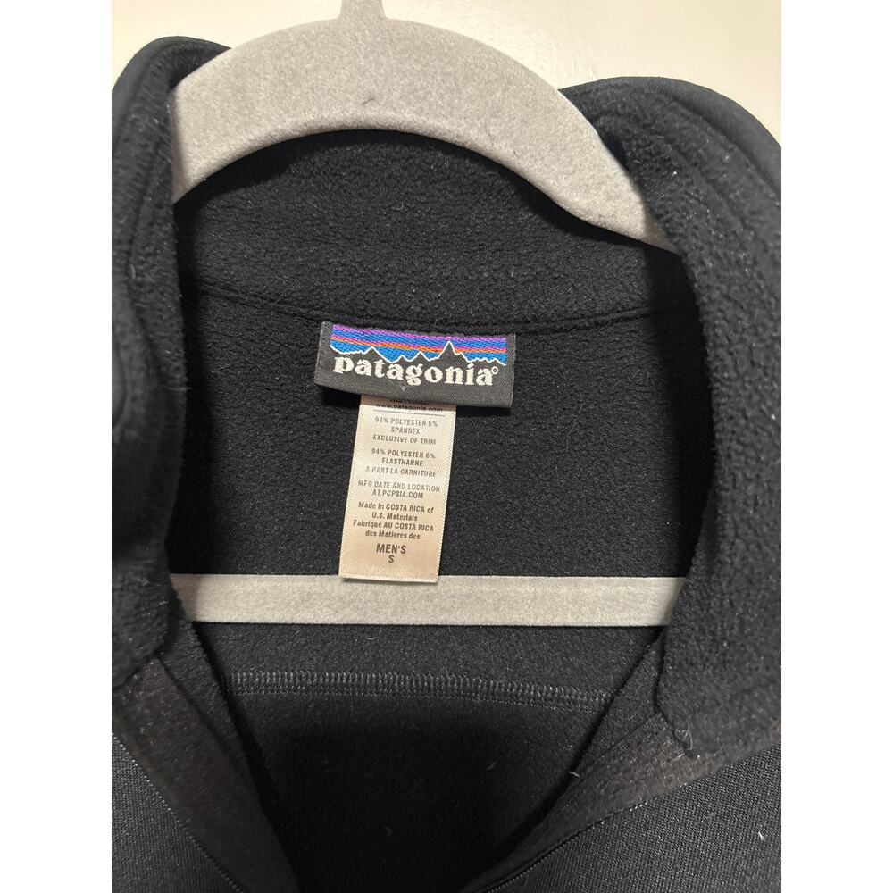 Patagonia Men's Black Fleece 1/4 Zip Pullover S - Picture 3 of 6